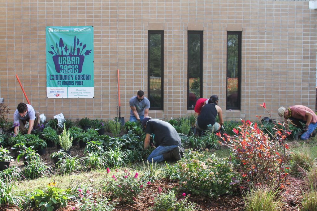 CFCC Landscape Gardening Students Planting