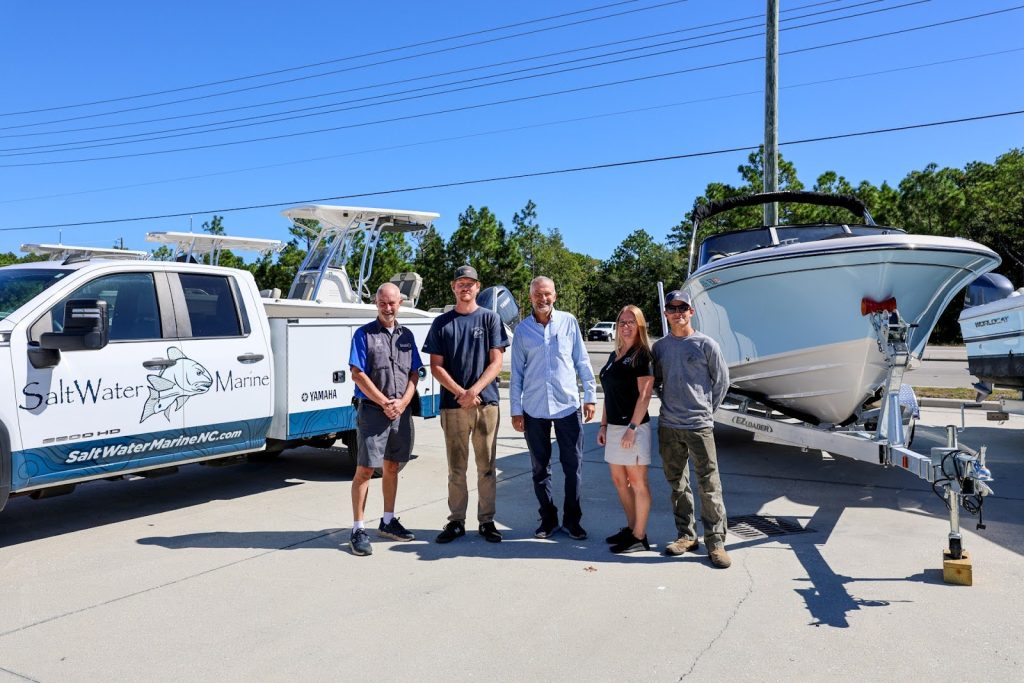 CFCC Students with Saltwater Marine