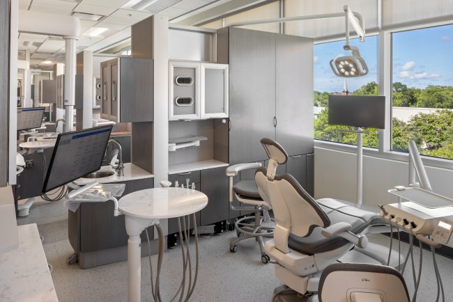 new dental clinic showing dental chairs and equipment
