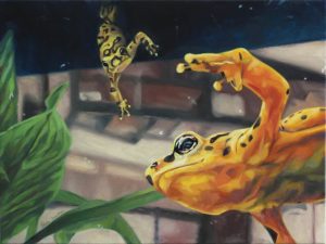 painting of frog