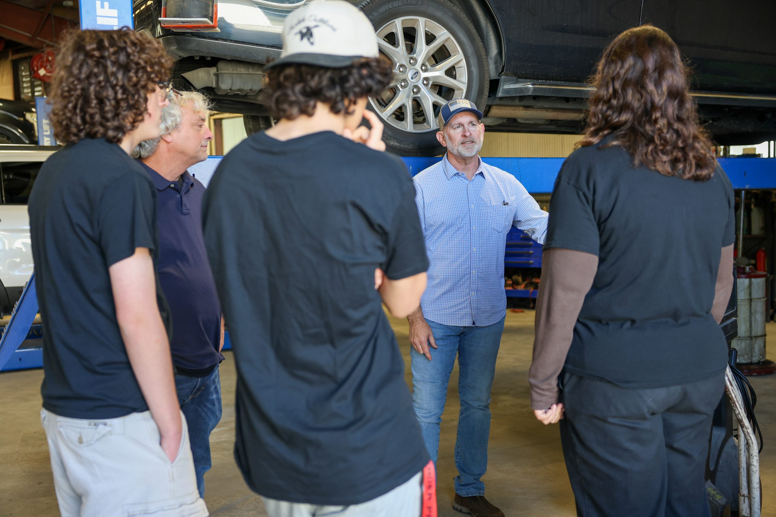 fairway ford employee speaking to students