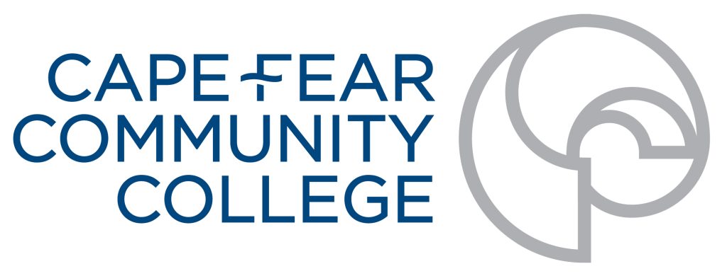 Cape Fear Community College logo with nautilus.