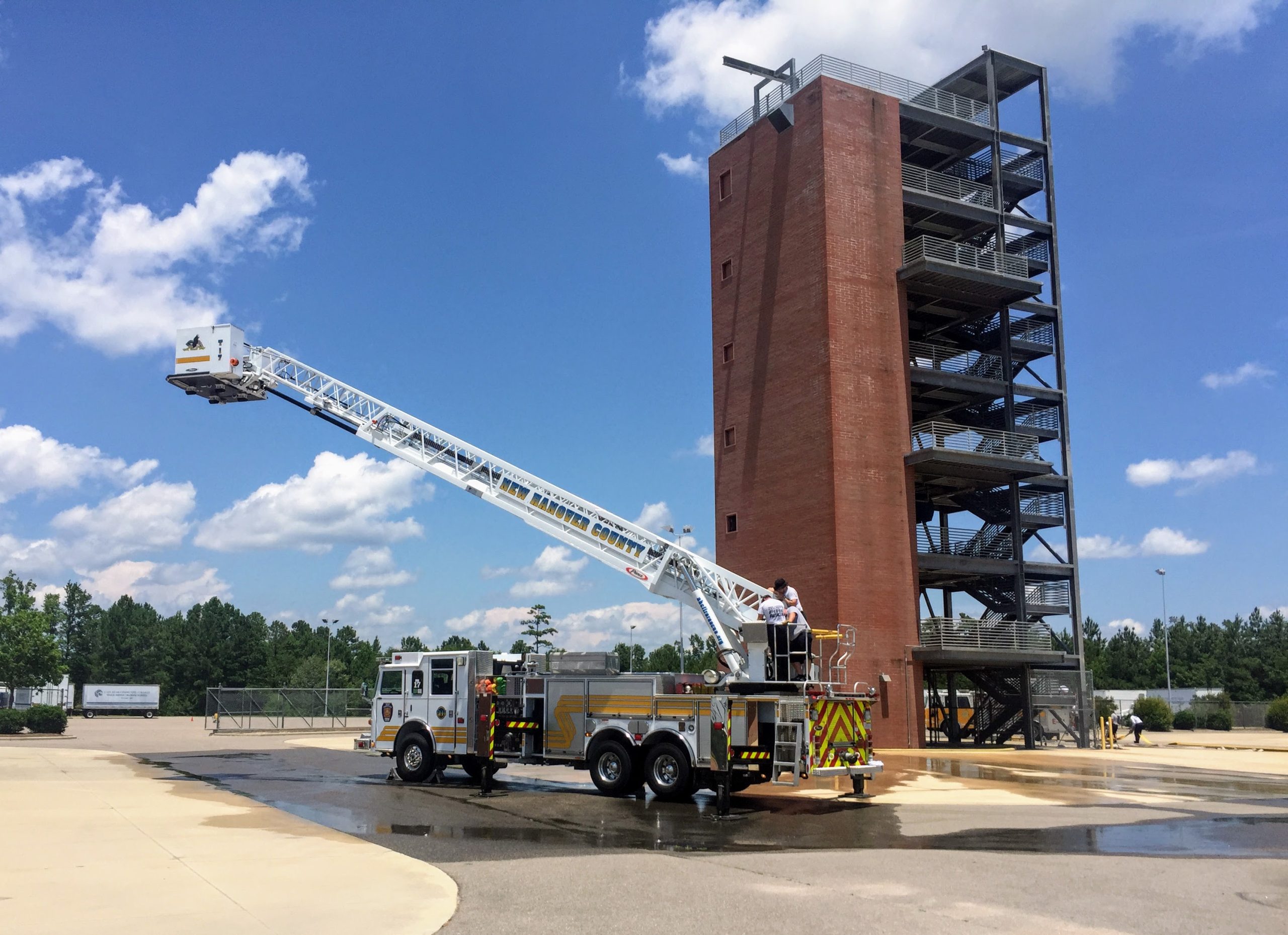 firetruck training at safety training center